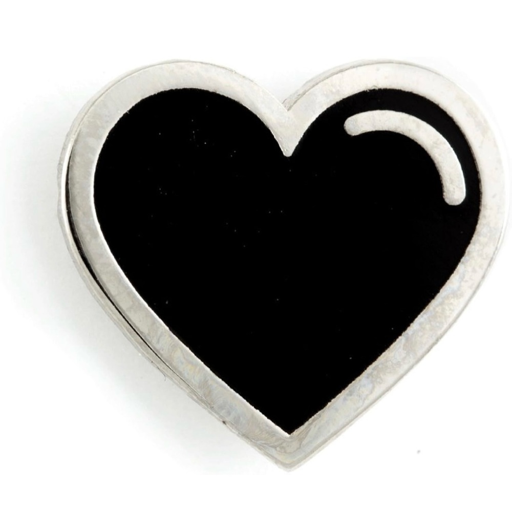 Gypsy Warrior Black Heart Enamel Pin